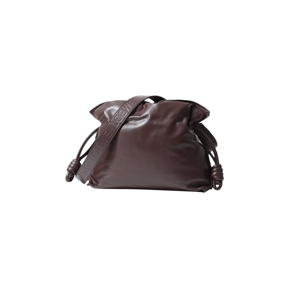 Loewe Flamenco Clutch Puffer Bag Dark Chocolate