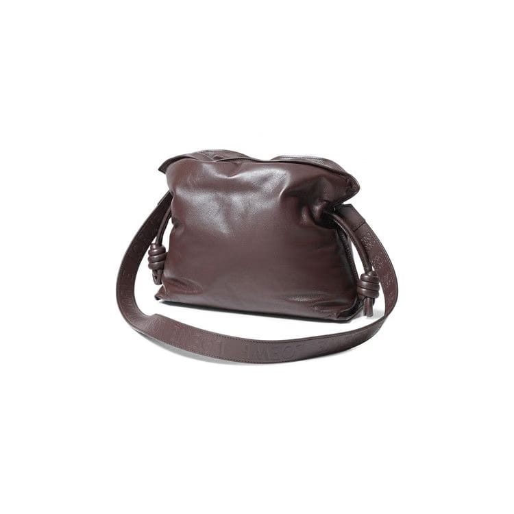 Loewe Flamenco Clutch Puffer Bag Dark Chocolate