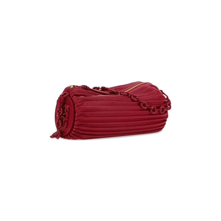 Loewe Bracelet Pouch Monochrome Bag Rouge Blossoms