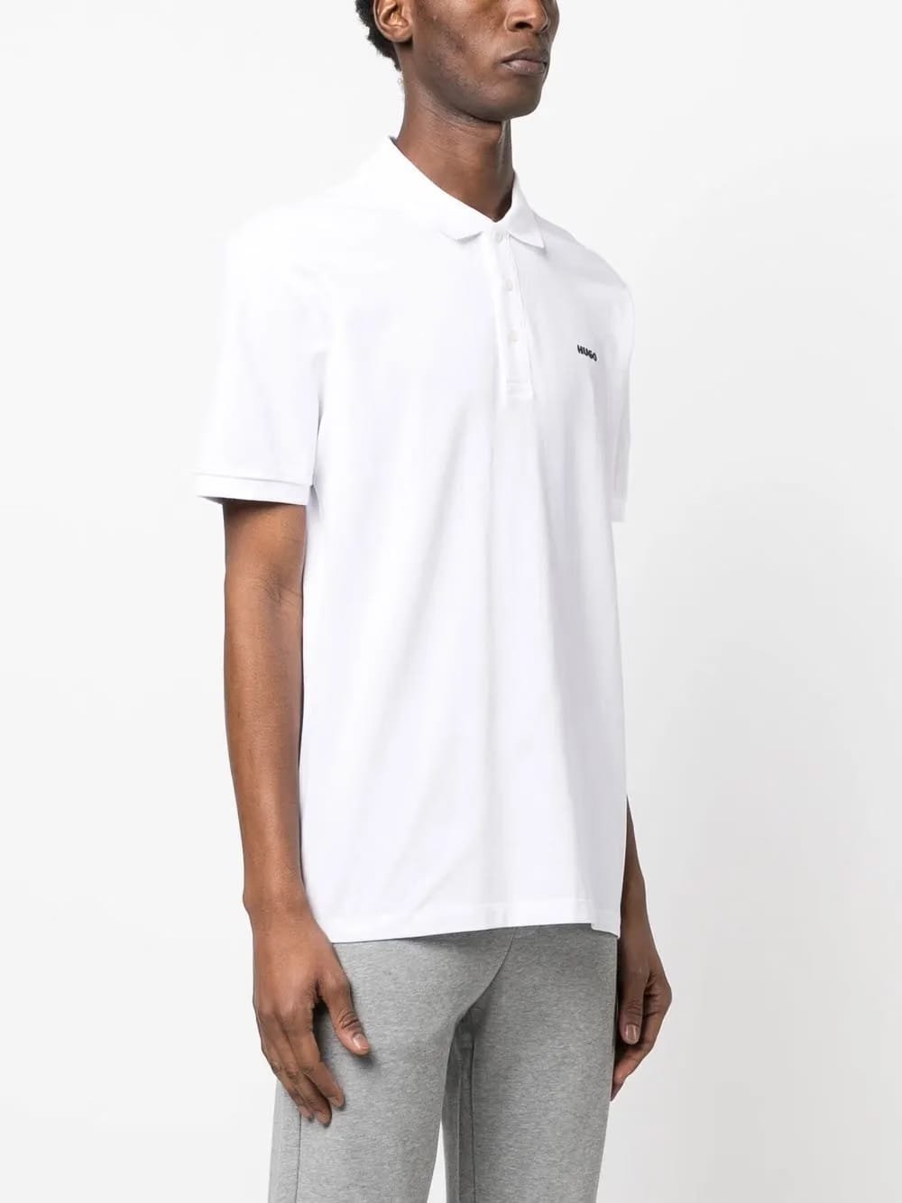 chest logo-print polo shirt