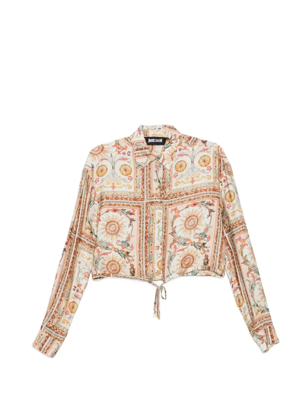 tie detail floral blouse