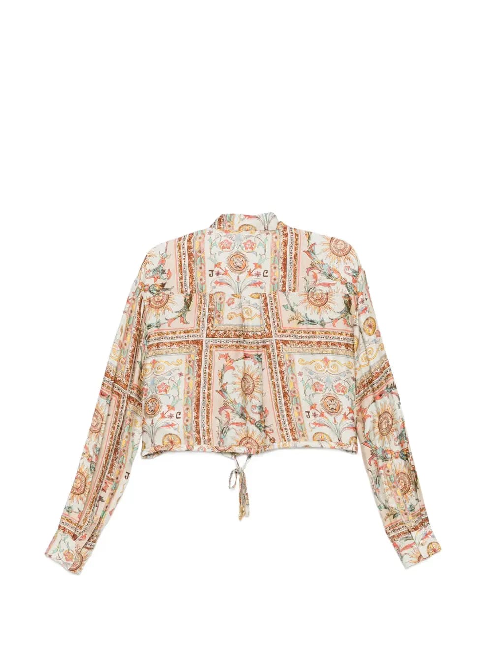 tie detail floral blouse