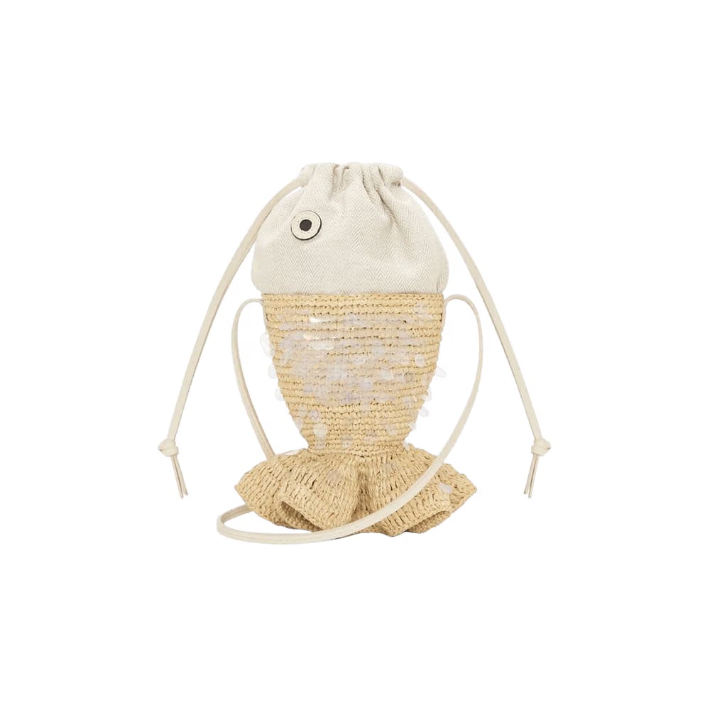 Loewe Fish Pouch Natural/Ivory