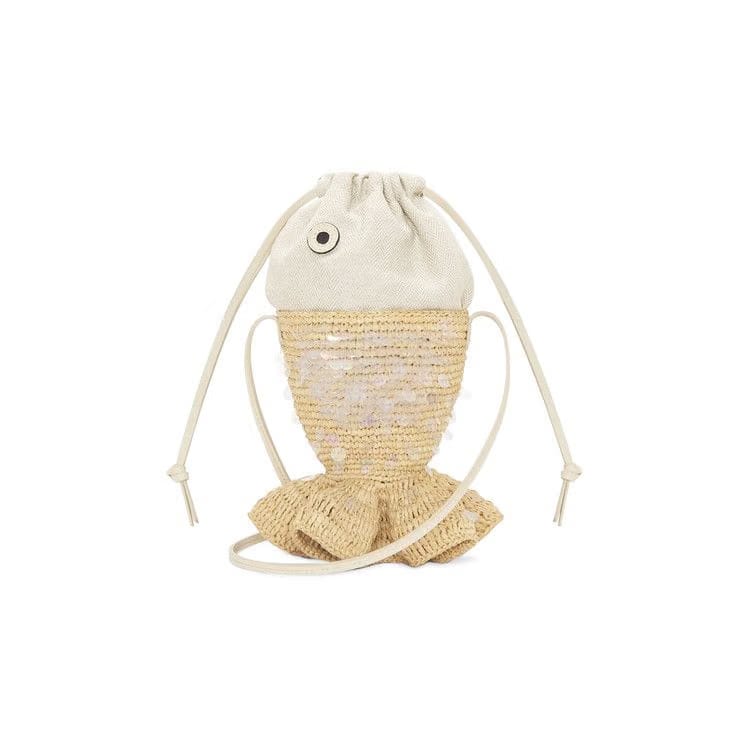 Loewe Fish Pouch Natural/Ivory