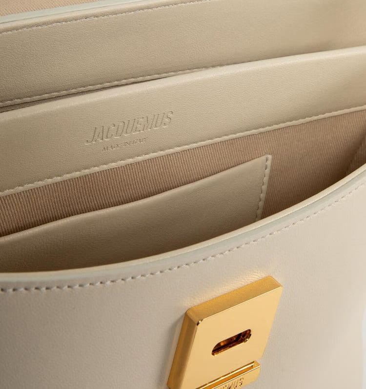 Jacquemus Le Rond Carre Shoulder Bag Light Ivory