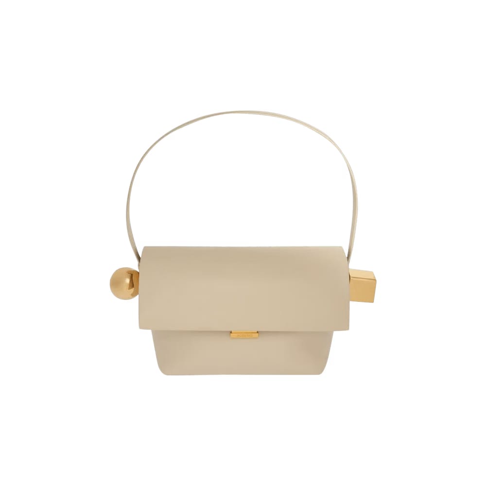 Jacquemus Le Rond Carre Shoulder Bag Light Ivory