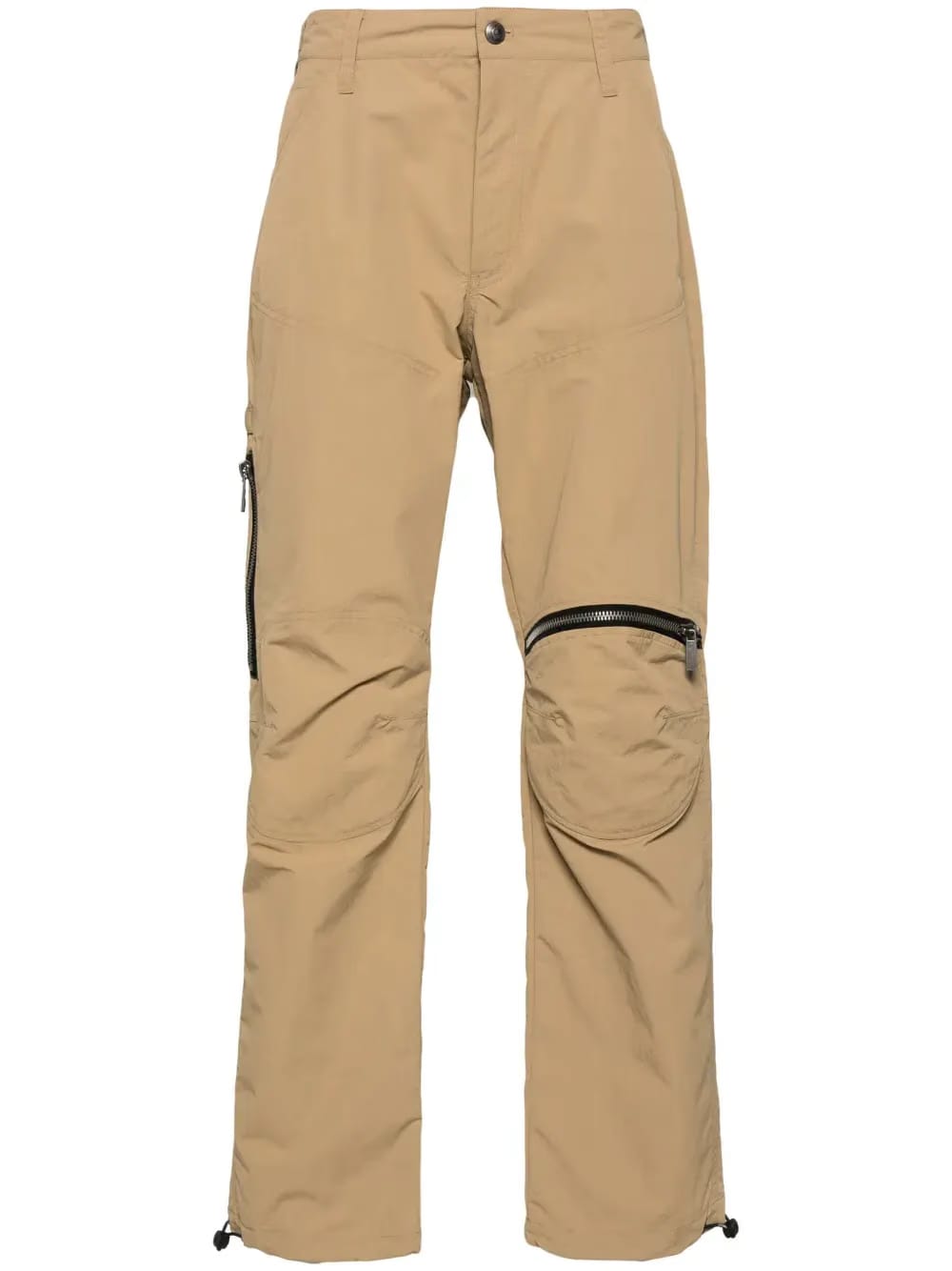 multi-pocket straight trousers
