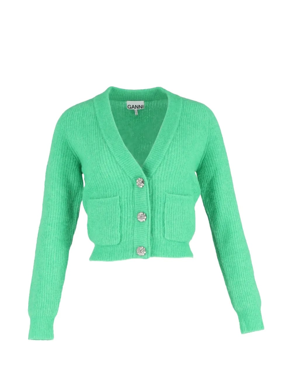 crystal-embellished knitted cardigan