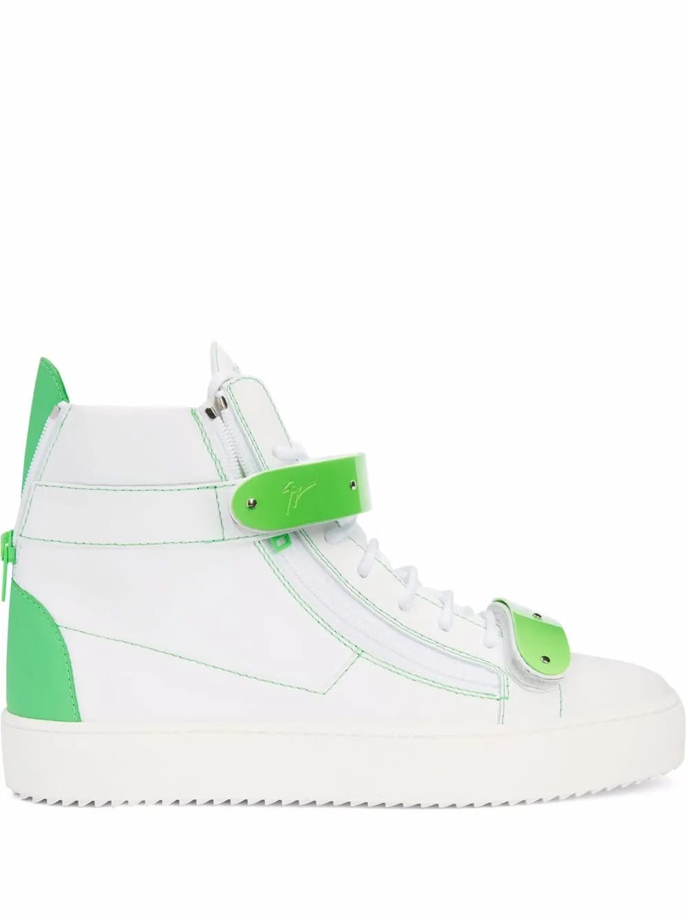 Coby leather double-straps mid-top sneakers