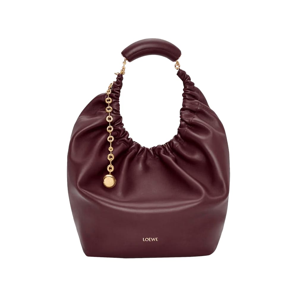 Loewe Squeeze Small Bag Dark Burgundy