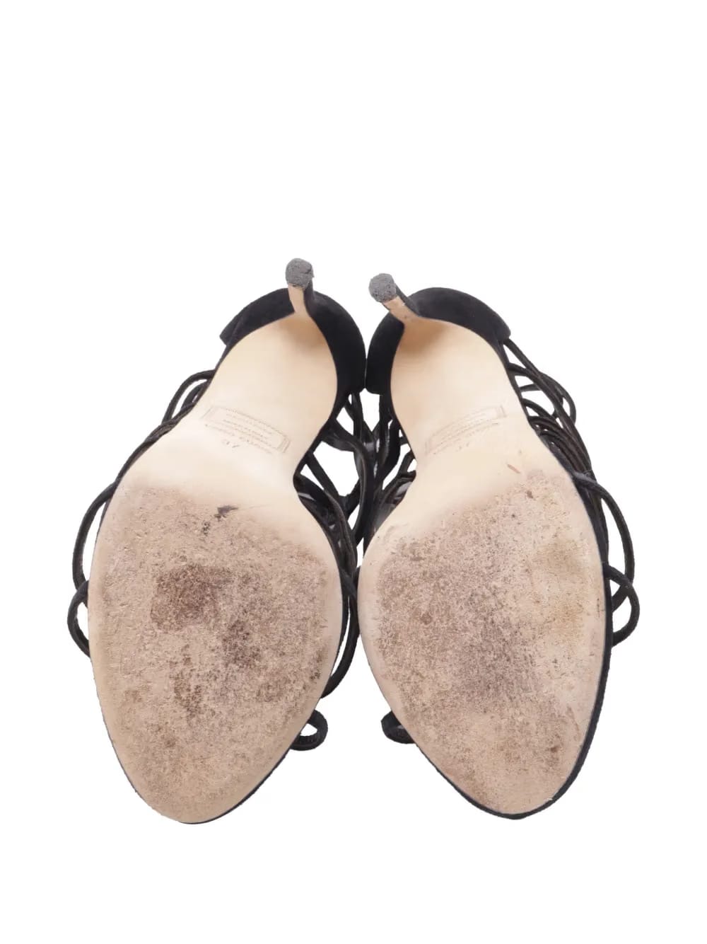 Strappy back-zipped sandals