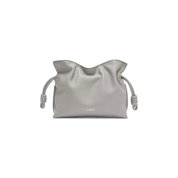 Loewe Flamenco Clutch Mini Bag Pearl Grey