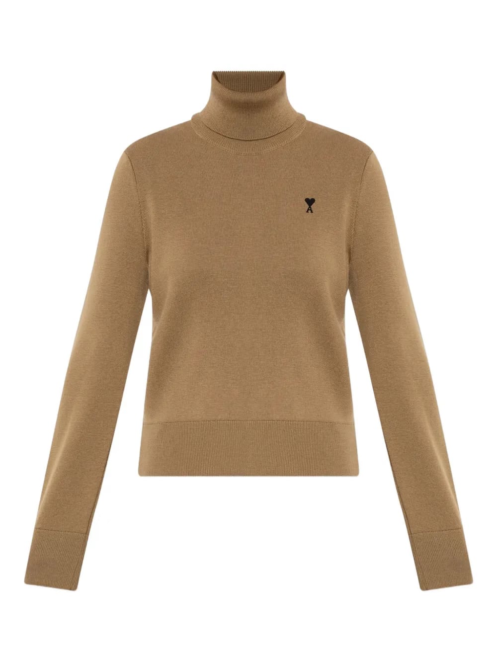 logo-embroidery turtleneck sweater