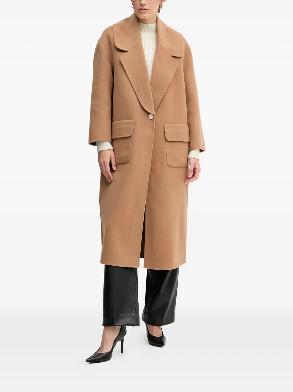 Bob single-breasted coat