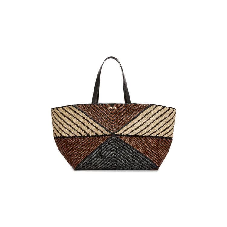 Loewe Puzzle Fold Tote XL Natural/Honey Gold