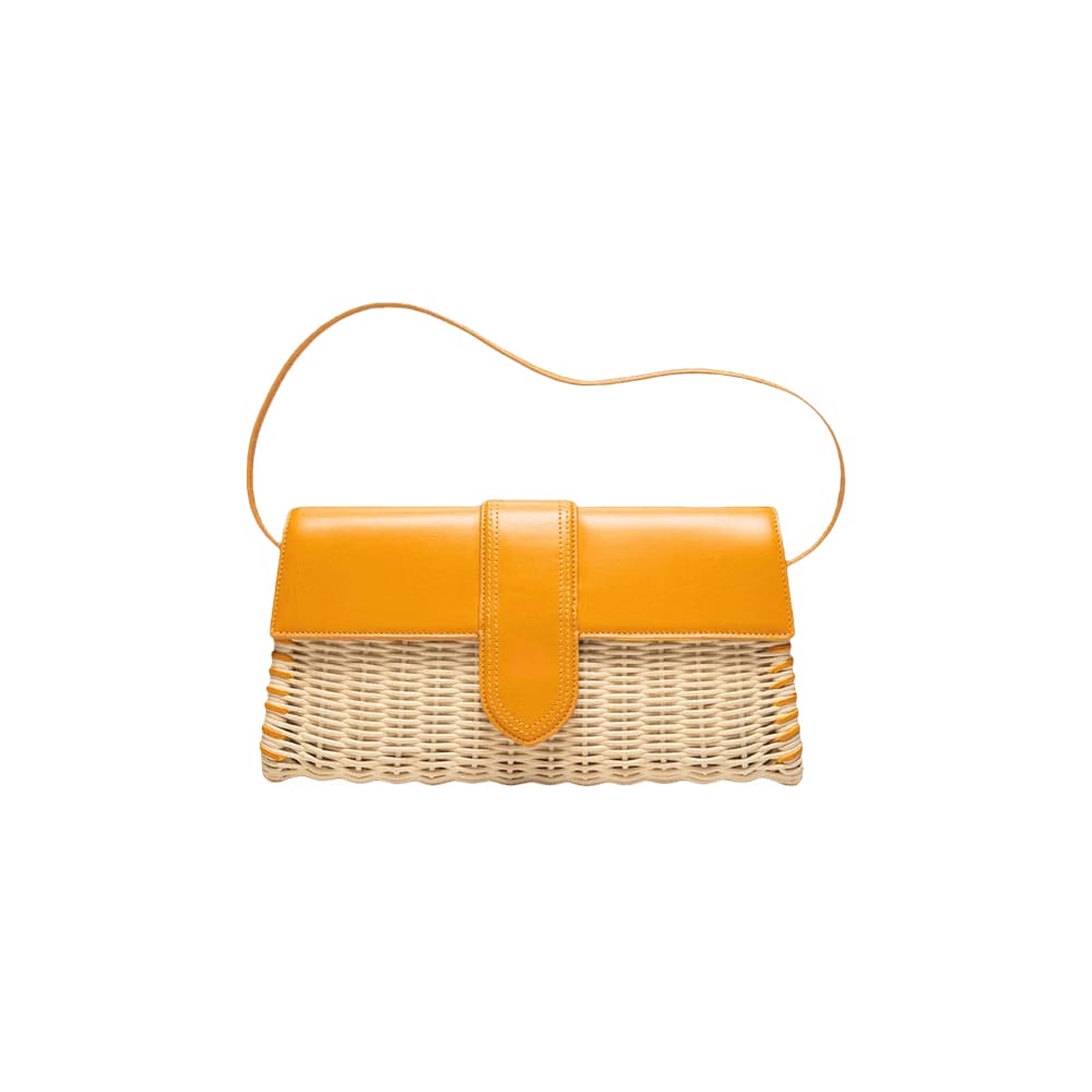 Jacquemus Le Bambino Long Osier Dark Yellow