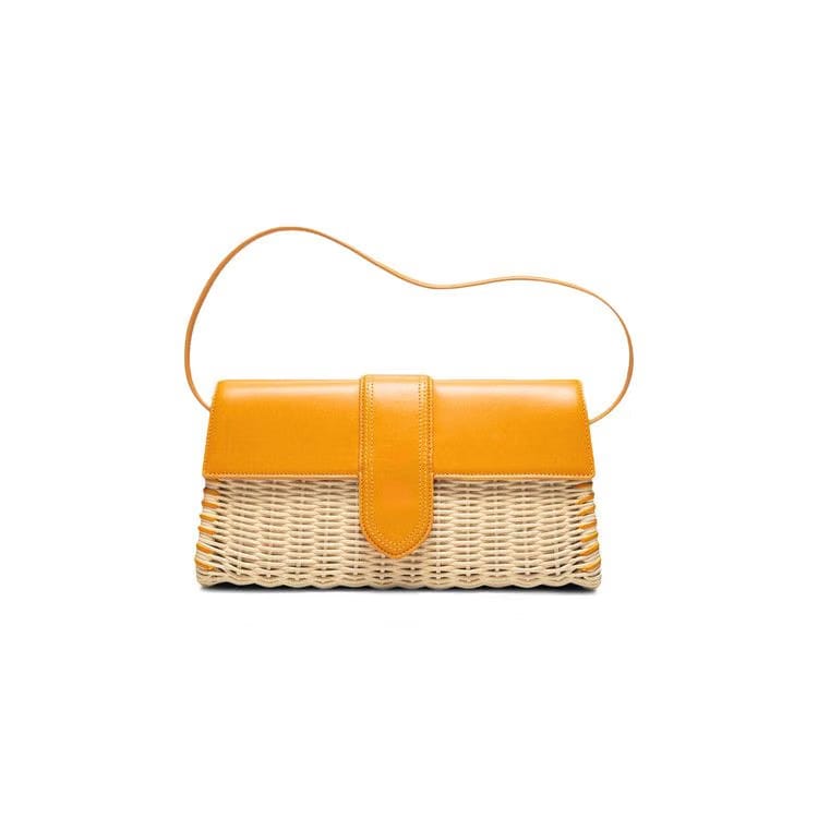 Jacquemus Le Bambino Long Osier Dark Yellow