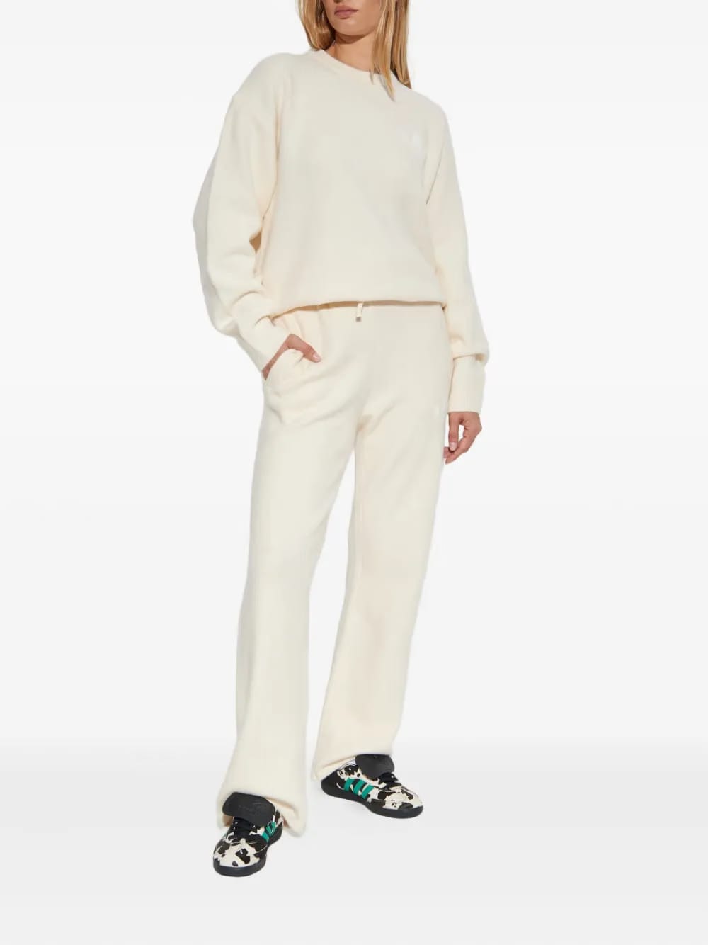 trefoil-logo drawstring trousers
