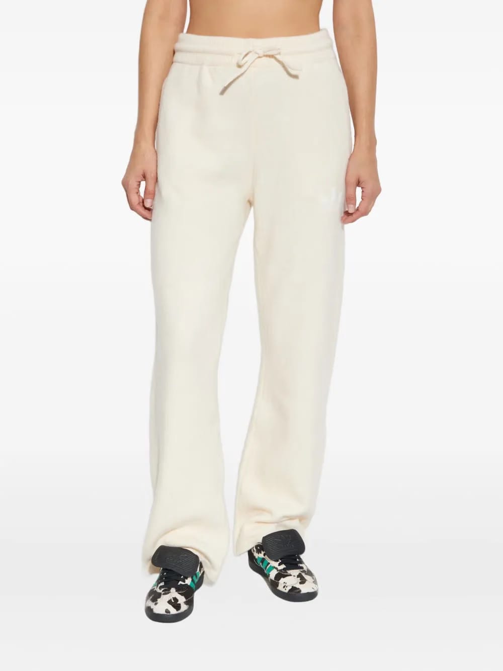 trefoil-logo drawstring trousers