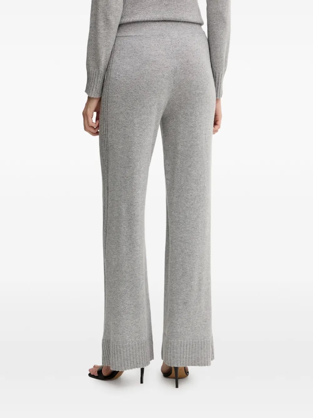 ribbed logo trousers