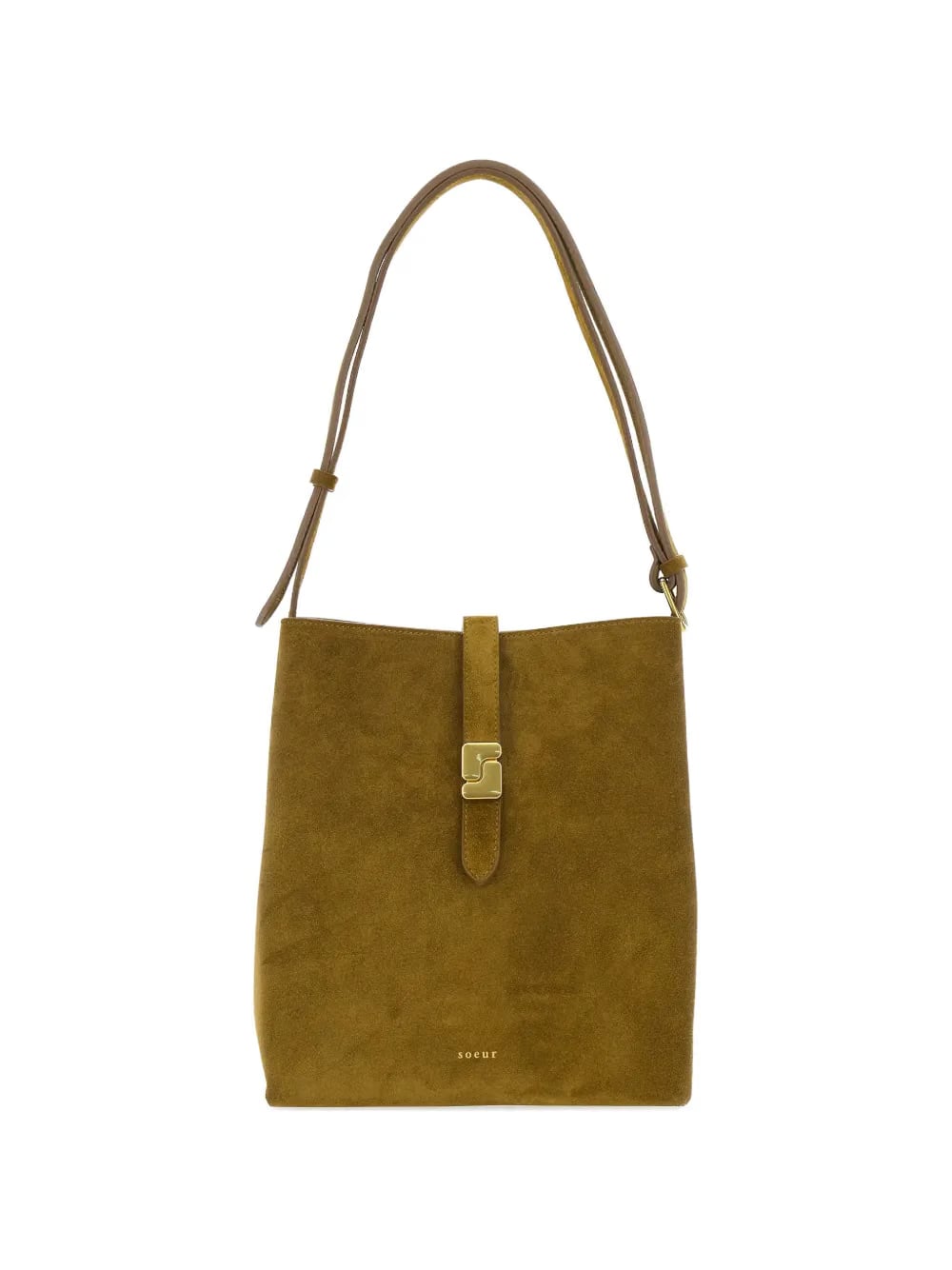 buckle strap shoulder bag