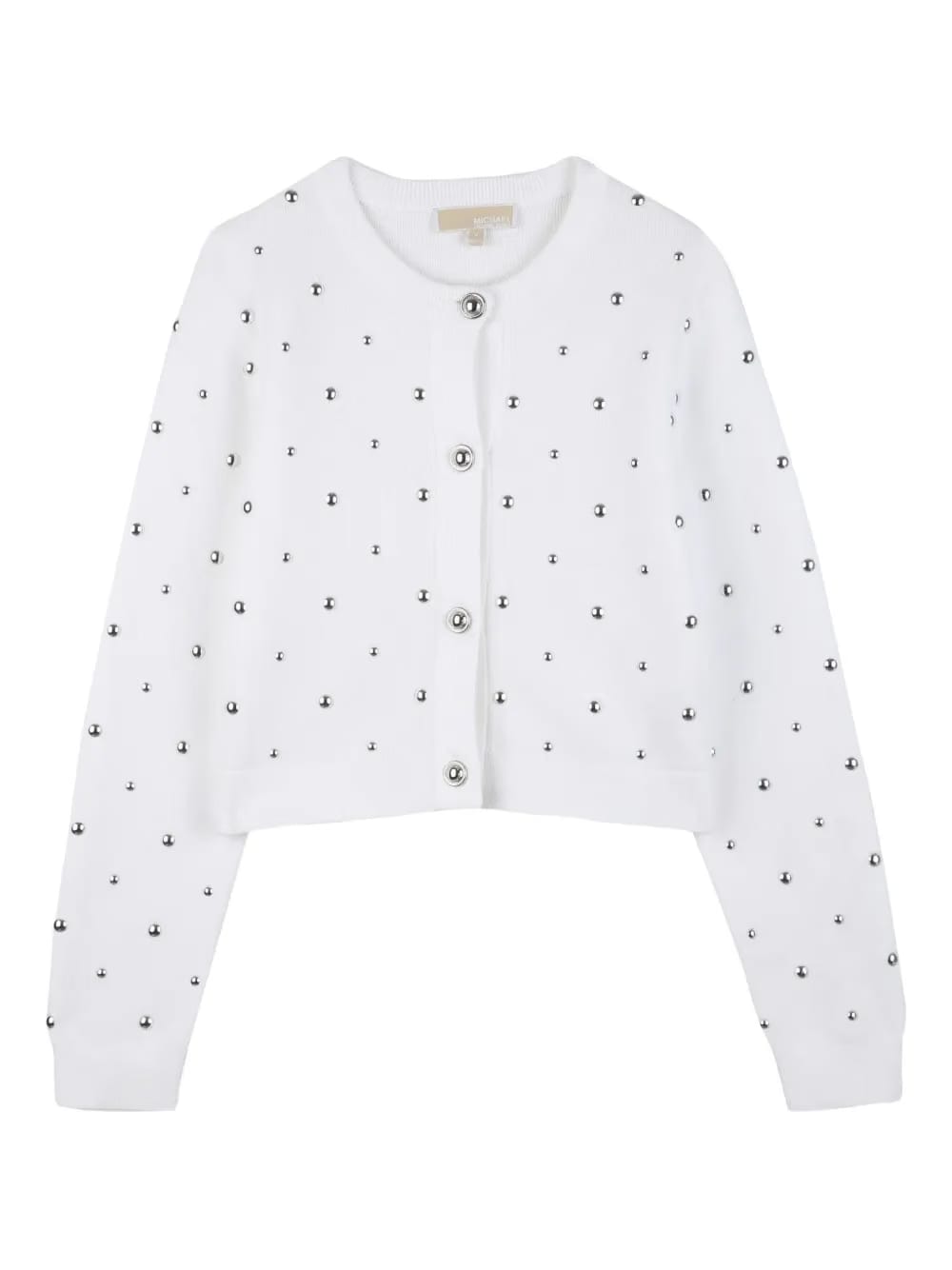 studded buttoned cardigan
