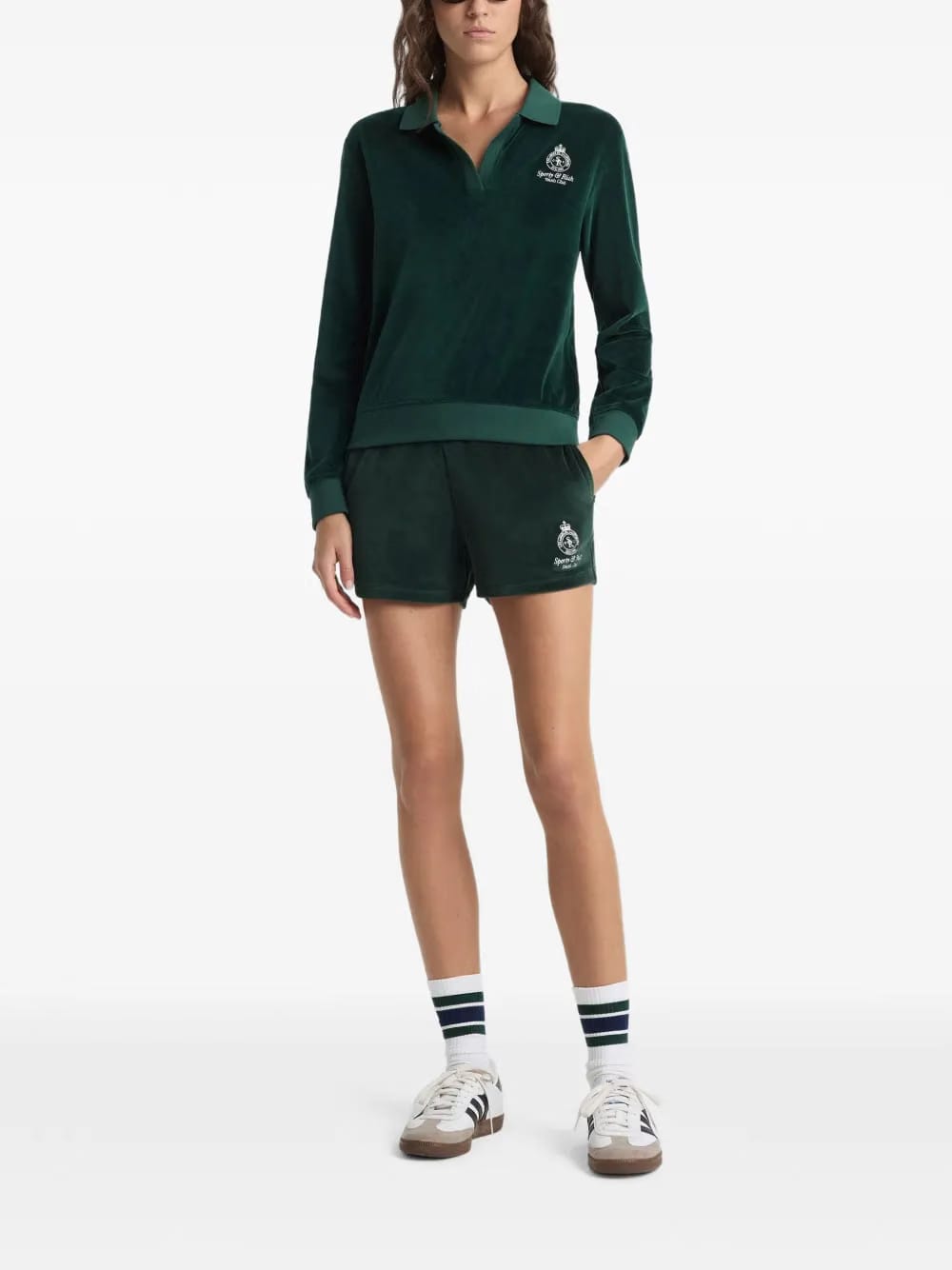 collared long-sleeve sweater