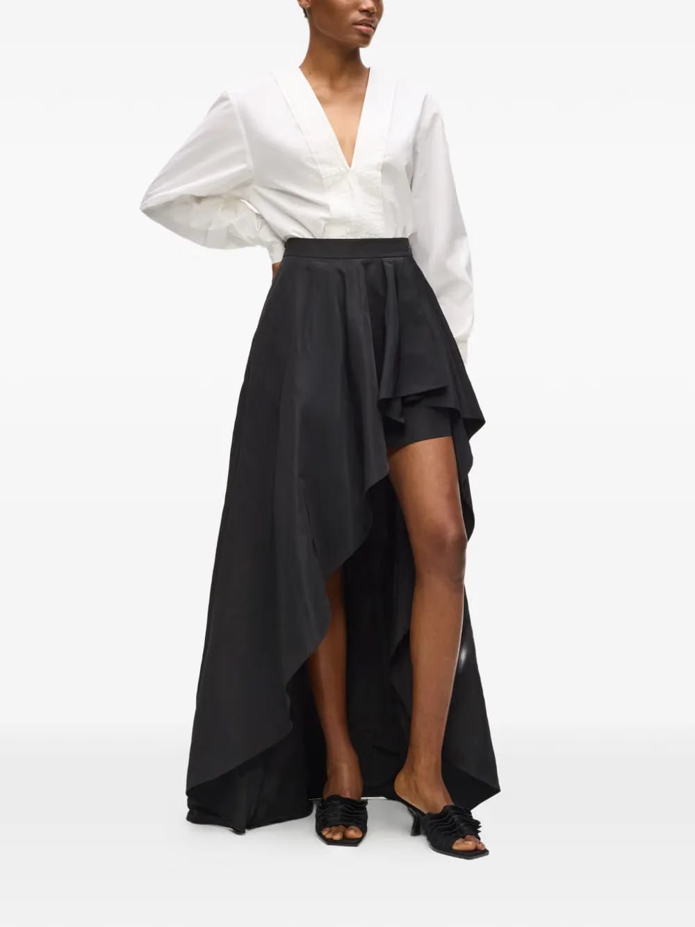 Karl Studio ruffle asymmetric skirt