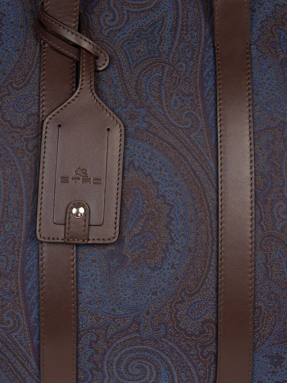 paisley-print travel bag