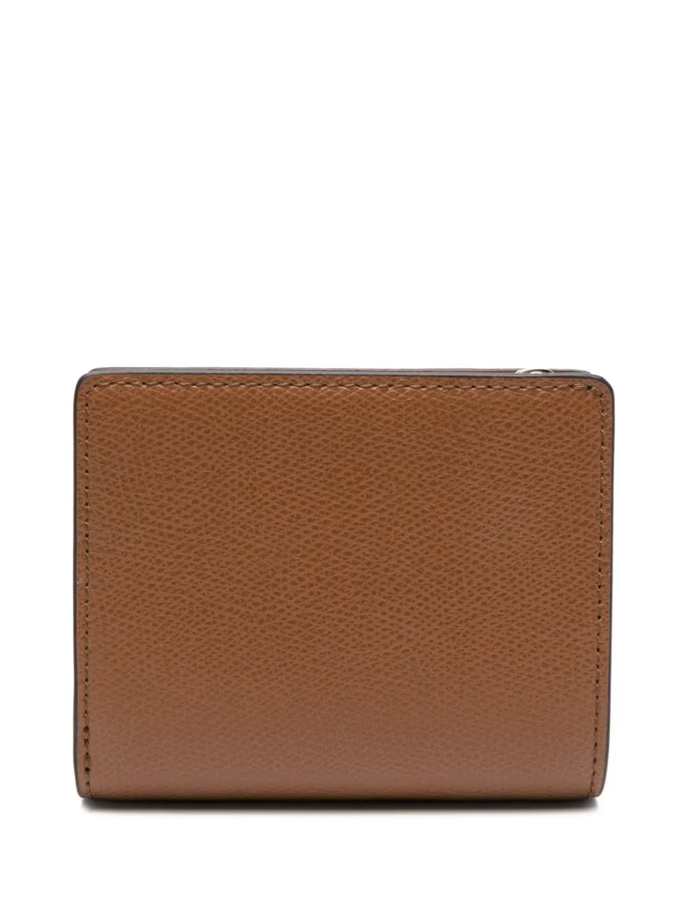 Camelia compact logo-plaque wallet