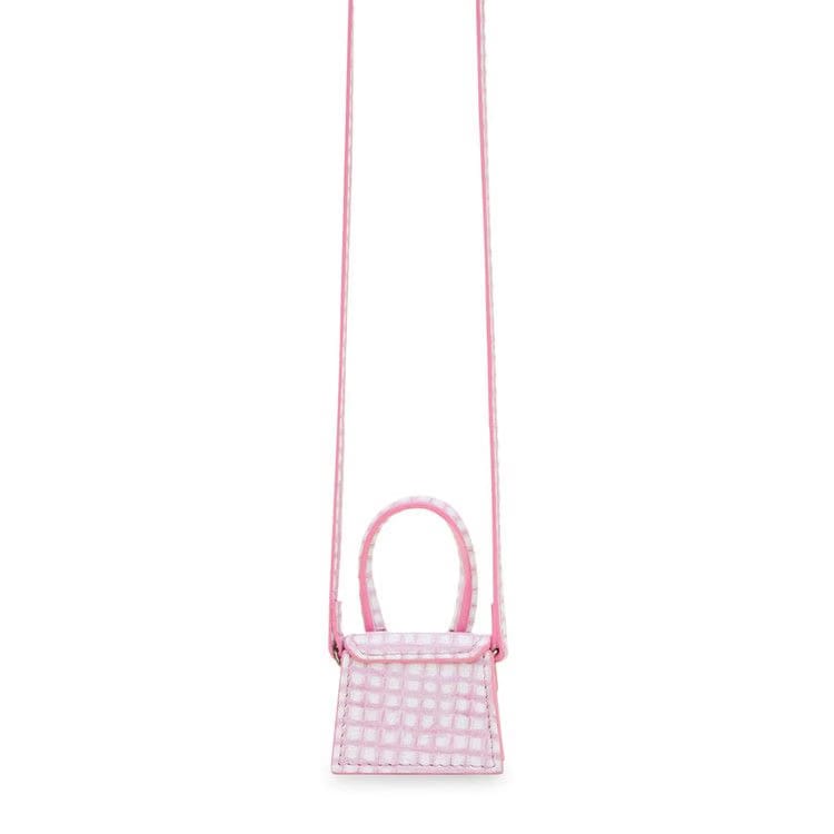Jacquemus Le Peteit Chiquito Checked Leather Bag Print Pink
