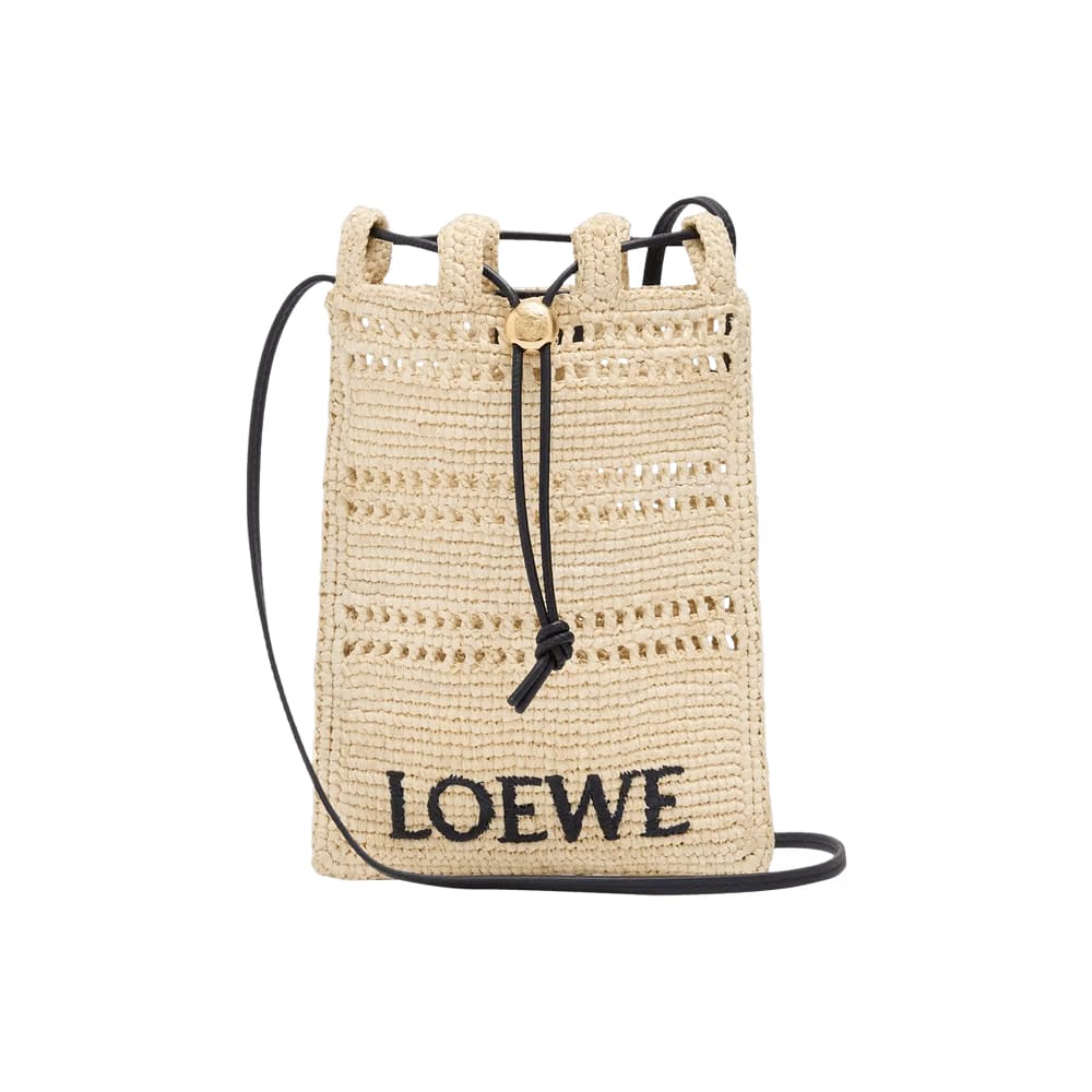 Loewe Drawstring Pocket Natural/Black