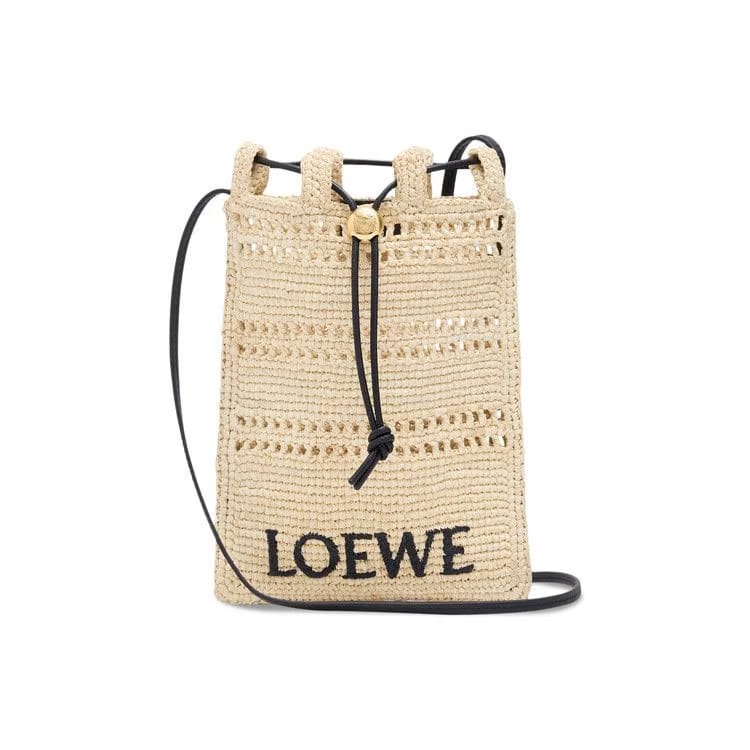 Loewe Drawstring Pocket Natural/Black