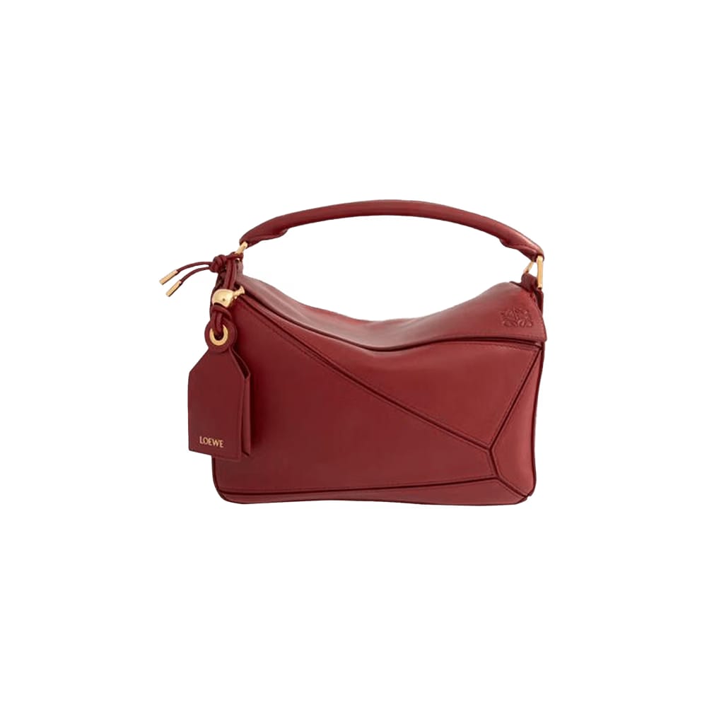 Loewe Small Featherlight Puzzle Bag Burnt Red