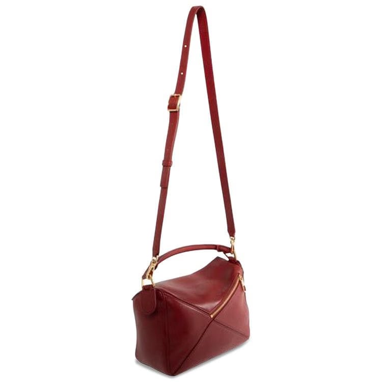 Loewe Small Featherlight Puzzle Bag Burnt Red