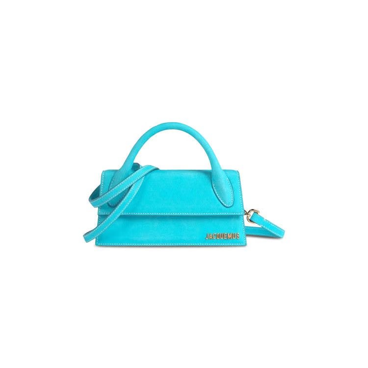 Jacquemus Le Chiquito Long Top Handle Bag Turquoise