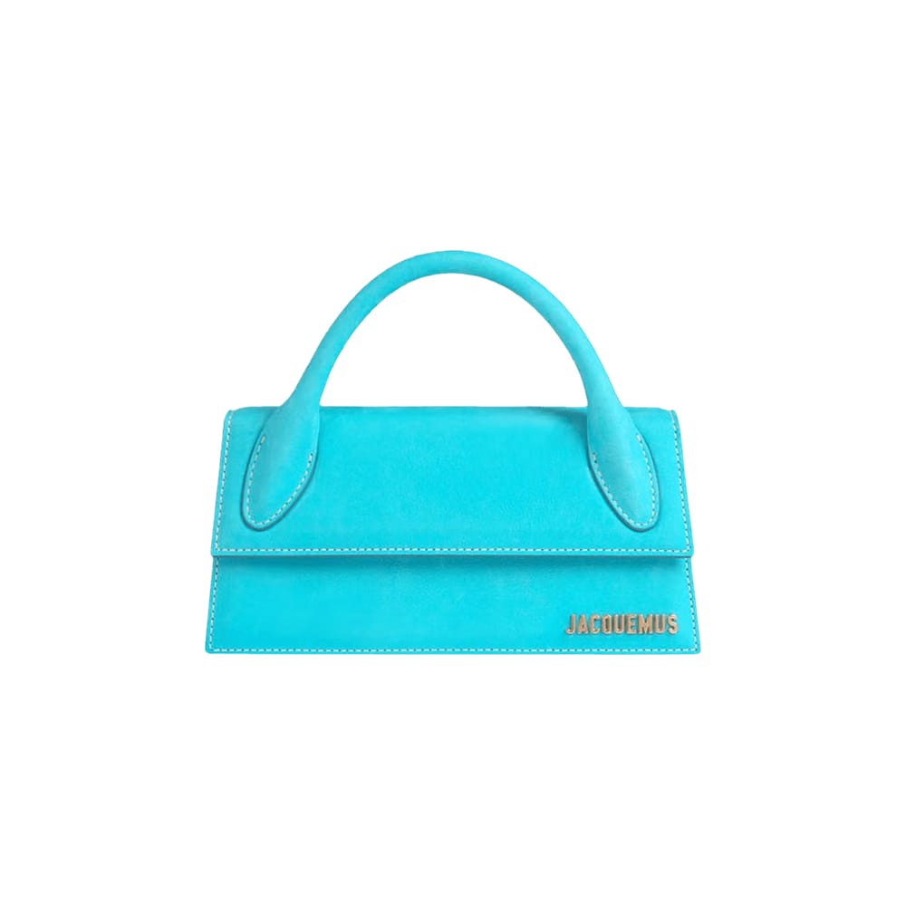 Jacquemus Le Chiquito Long Top Handle Bag Turquoise