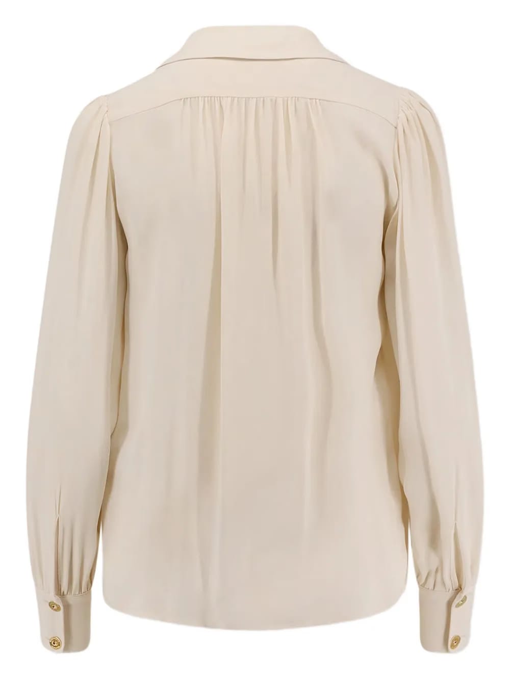 collar-detail blouse