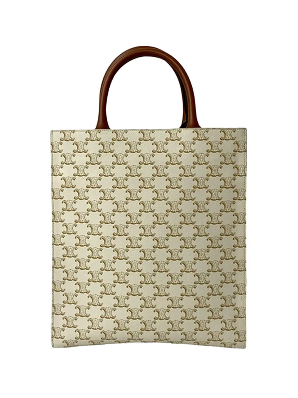 2021 Small Triomphe Coated Canvas Vertical Cabas satchel