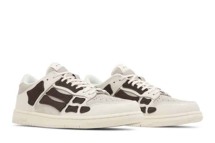 Amiri Skel Top Low White Brown