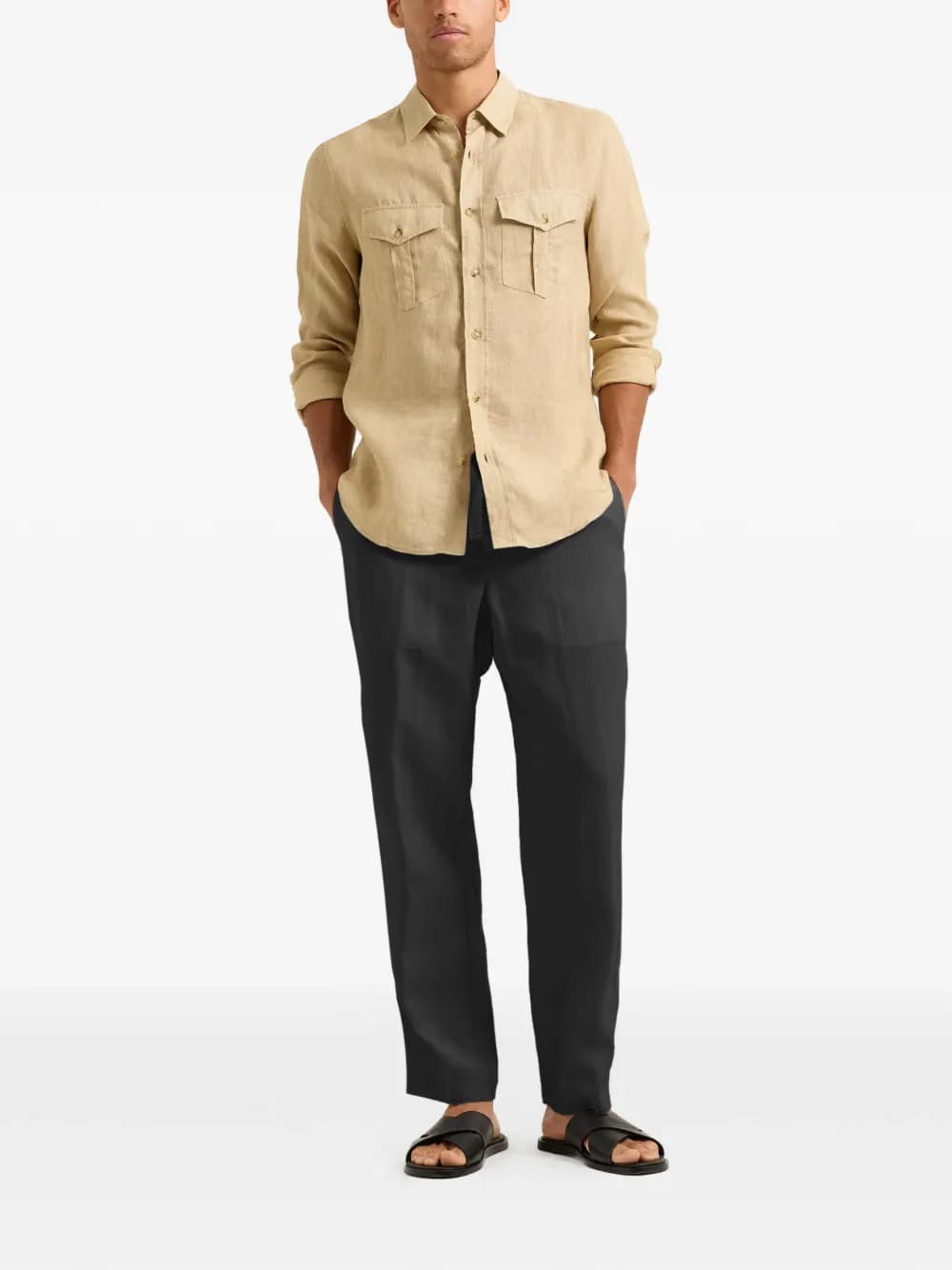 Linen Drawstring Alex Trousers