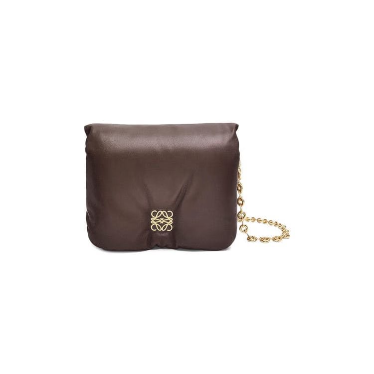 Loewe Goya Puffer Bag Dark Chocolate