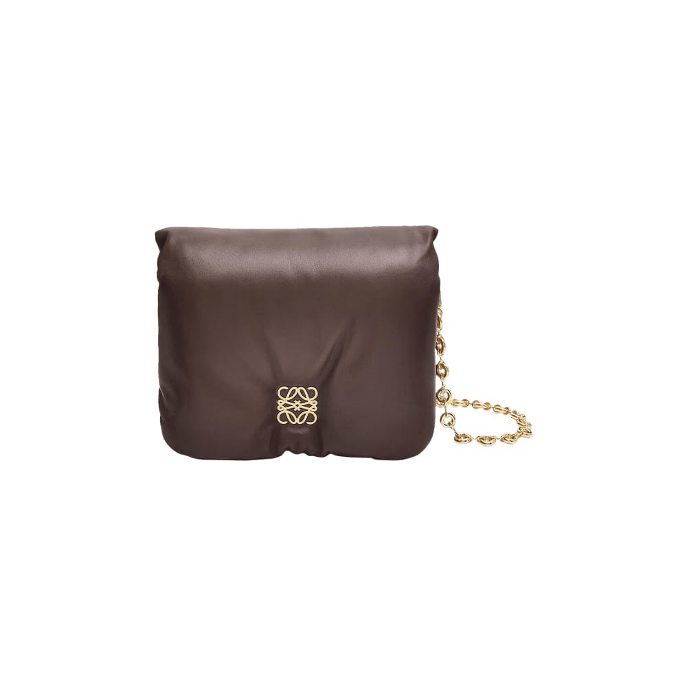 Loewe Goya Puffer Bag Dark Chocolate