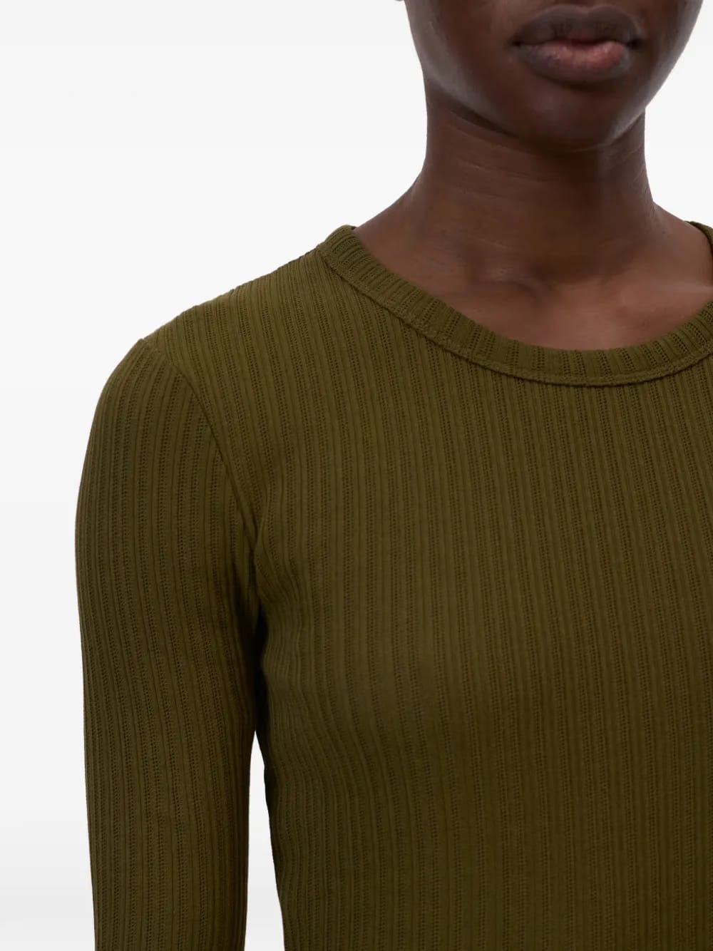 crewneck long sleeve top