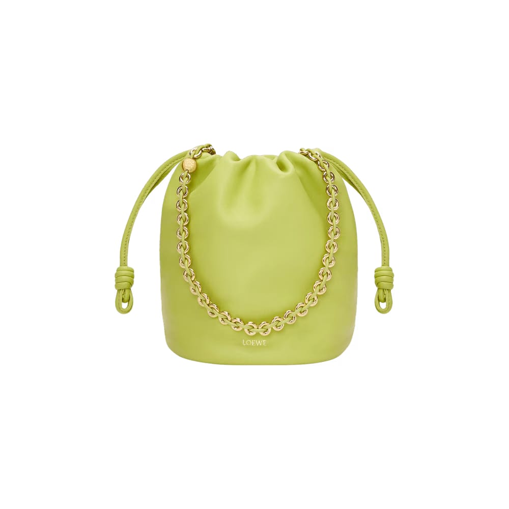 Loewe Paula's Ibiza Flamenco Bucket Bag Anise