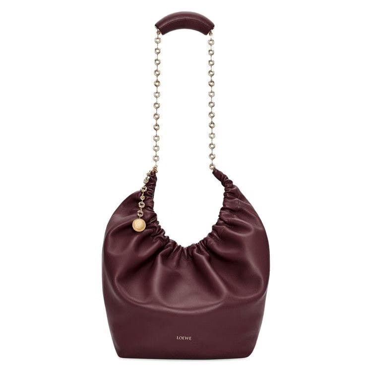 Loewe Squeeze Medium Bag Dark Burgundy