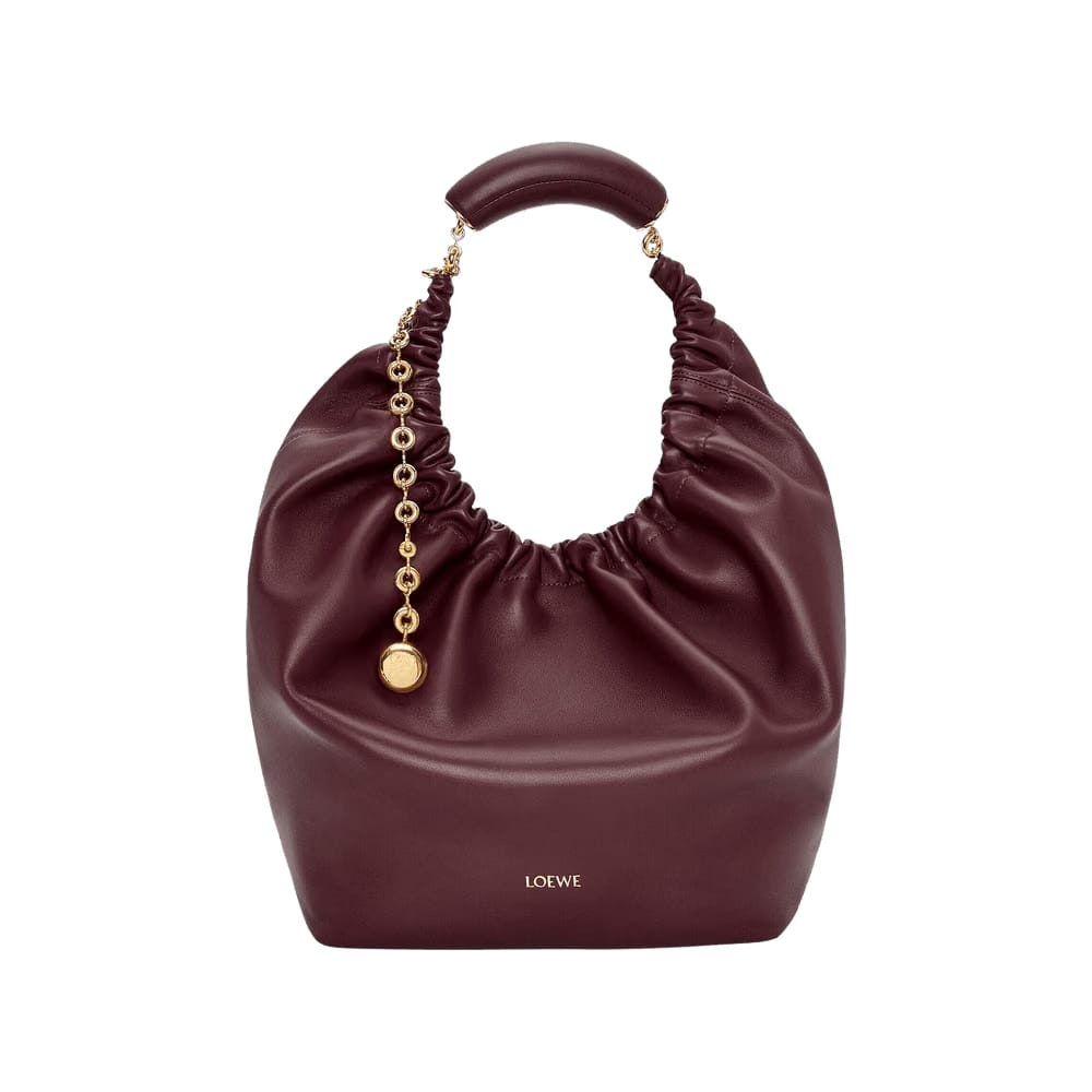 Loewe Squeeze Medium Bag Dark Burgundy