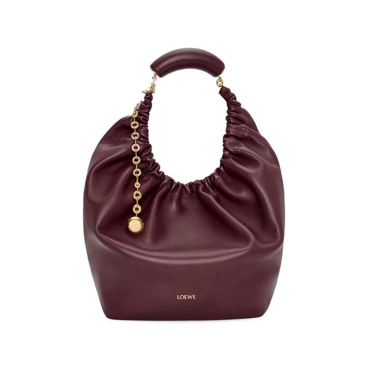 Loewe Squeeze Medium Bag Dark Burgundy