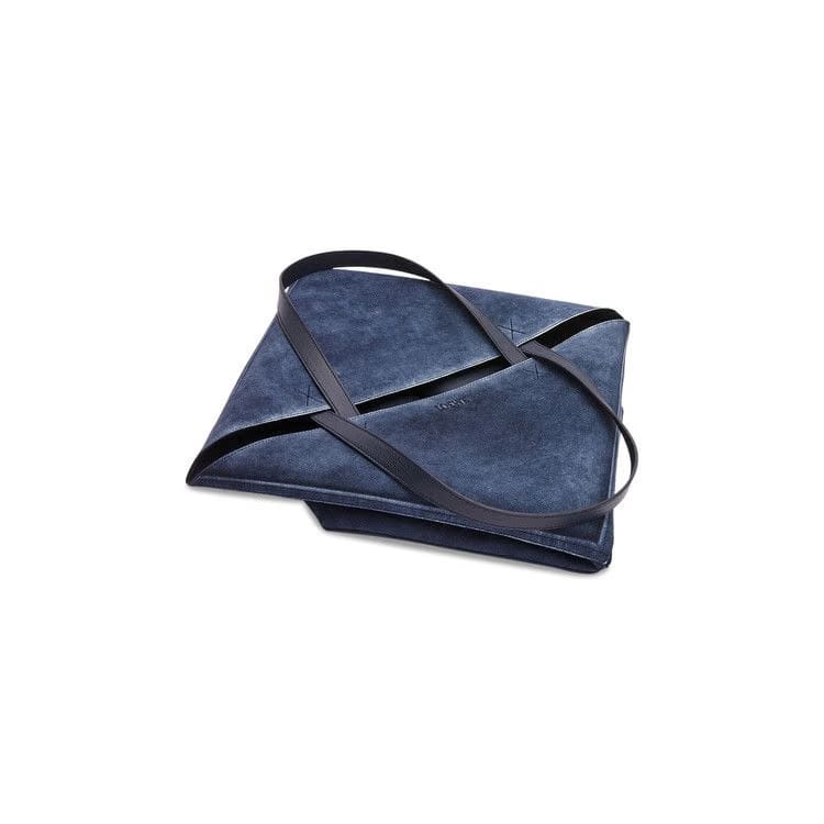 Loewe Denim Puzzle Fold Tote Deep Navy