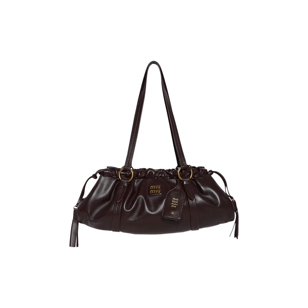 Miu Miu Joie Nappa Leather Bag Briarwood